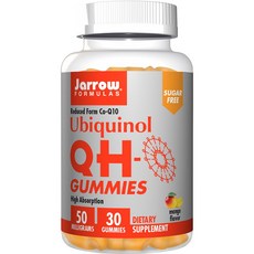 Jarrow FORMULAS Ubiquinol QH-芒果軟糖 50mg, 30顆, 1罐