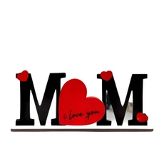 1pc 2D 평면 아크릴 로그인 장미 꽃 삽화 방수 소장품 플라크 책상 침실 홈 선반 어머니의 날, 01 1pc