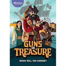 Guns or Treasure | 2-6인용 | 만 8세 이상 | 빠르고 쉽게 배울 수 있는 해적 파티 카드 게임 | 게임의 밤을 위한 가족 친화적인 재미 | 어린이 청소년, Guns or Treasure | 2-6인용 | 만 8