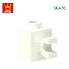 Wange 200 개/몫 60476 수정 된 1x1 클립 블록 Moc 컬러 액세서리 벽돌 DIY 어린이 장난감 부품과 호환 가, 01 200pc, 02 68.White