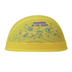 MIZUNO(미즈노) 수영 경기 수영 피트니스 수영 모자 N2JWD014 44 옐로우 M