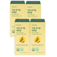 레몬즙 원액 스틱 유기농 레몬즙 스틱 유기농 레몬 착즙, 20g, 4박스