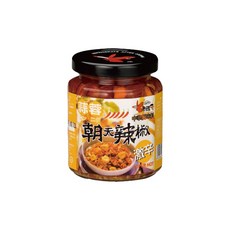 老騾子 蒜香泡菜/蔭鳳梨/桂花酒釀/剝皮辣椒/客家酸菜/朝天蒜蓉辣椒/豆瓣朝天辣椒/豆豉朝天小魚/朝天辣油香筍, 1個, 朝天蒜蓉辣椒(激辛)