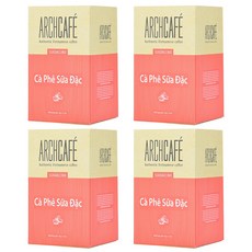 베트남 아치카페 연유 커피 ARCHCAFE, 4박스, 12개입, 216g