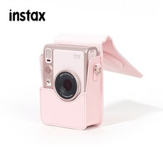 인스탁스 미니에보 전용 가죽 케이스 핑크 (스트랩 포함) / EVO 젠틀로즈 가방, 1개, Mini EVO 가죽케이스 [핑크]