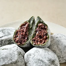 떡함지 쑥찹쌀떡 국산팥, 10개, 100g