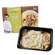 한우물 에드워드권 셰프 / 버섯크림 파스타 / 스마일유통 맛있는 냉동스파게티, 1개, 290g