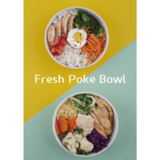 포케 샐러드 감성 사진 포토 액자 홈인테리어 방꾸미기 음식점 포스터 A2 A3 A4 0101, 05