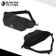 블랙야크 남녀공용 트레킹 워킹 런닝 물병 수납 가방 다용도 슬링백 343보틀힙색, BLACK
