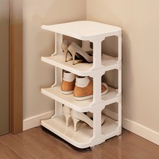 덴코 공간활용 수납 신발 정리대, 4단, 화이트