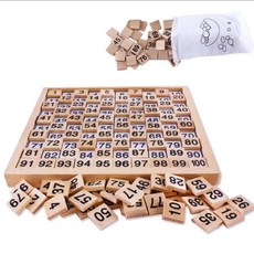 木製數字早療玩具組 - 兒童早教益智玩具，數字認知配對遊戲, 1套