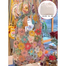 제니오숲 꽃가방 코바늘 뜨개질DIY, C. 안감 포함  소재 패키지