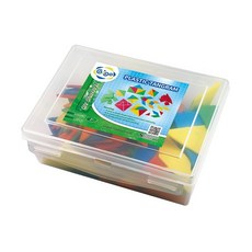 Gigo智高 塑膠七巧板教學教具 1043RR 110PCS, 1個
