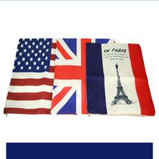 픽트스토어 국기무늬 쿠션커버 소파쿠션커버