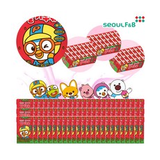 서울에프엔비 아이들 뽀로로우유 딸기우유 140ml 3박스, 3개