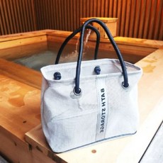 위니샵 소형 그레이 목욕탕가방 여름가방 메쉬 메탈프레임 메쉬가방