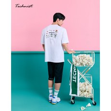 테크니스트 TNT56075 코튼 데일리 반팔티 배드민턴 피클볼 스포츠웨어