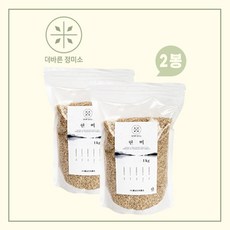 [쇼핑엔티] 더바른 정미소 현미 1kg 2봉, 2개