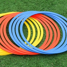 축구링 스피드링 민첩성 트레이닝 스텝 훈련용품 휴대용 순발력 훈련 장비 링, 01. 40cm 12색 혼합