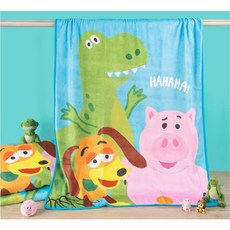 Otis 汪喵星球 玩具總動員 寵物浴巾, 1個, 抱抱龍＆火腿豬＆彈簧狗