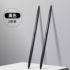 업그레이드된 차량 도어 충돌 방지 스트립 자동차 도어 가장자리 보호 긁힘 방지 전후방 범퍼용 투명 충돌 방지 보호 스트립, 검은색, 2개입