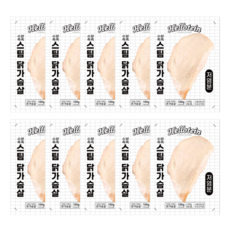 헬로틴 저염 스팀 닭가슴살, 10개, 100g