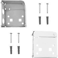 수평 블라인드용 놀라운 드레이퍼 하드웨어 2인치 x 2 14인치 하이 프로파일 박스 장착 브래킷 - 나사 포함 흰색 1쌍2개