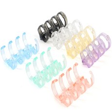 업위드 4구 제본링 1P 4공 플라스틱링 바인더링, 노랑