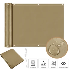 그물망 울타리 촘촘한 새 동물 메쉬 나일론 보호망 휀스 안전망 발코니 개인 정보 보호 화면 커버 울타리, 04 90x300CM, 03 Sand