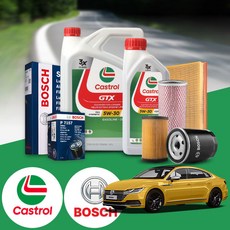 폭스바겐 아테온 1세대 2.0TDI (DPH) 디젤 캐스트롤 GTX SP C2/C3 5W30 엔진오일 원큐 패키지 VIN