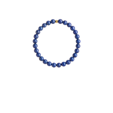 阿富汗原礦帝王青金石手串 - 晶石幸運招財轉運手鍊, 1個, 帝王青金石足金轉運手串約6mm, 帝王青金石足金轉運手串約6mm