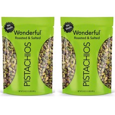 원더풀 피스타치오 탈각 껍질 없는 로스트 솔티드 대용량, 2개