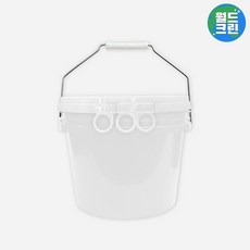 월드크린 다용도 휴대용 버킷 7L 화이트 + 뚜껑 세트 세차 환수통 양동이 물통 바스켓, 버킷7L화이트+뚜껑세트