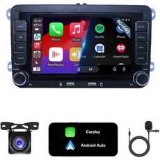 4G64G Android13 7인치 IPS 화면 무선 애플 카플레이 폭스바겐 제타 시트 패스용 안드로이드 오토 카 스테레오 티구안 CC 골프 스코다 라디오 FM RDS BT G