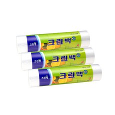 크린랩 크린롤백 중형 25cmX35cm 200매 3개 / 일회용 위생백, 1세트