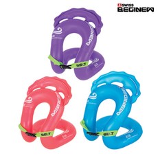 스위스비기뉴 에어튜브 35KG 넥튜브 2중튜브 구명조끼 유아동 부력보조복, 에어튜브 35KG 퍼플, 1개