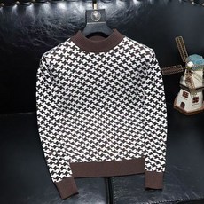 십전십미 추동 남성 슬림 니트 캐주얼 스웨터 상의