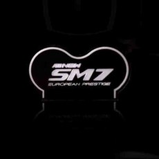 2013년 올뉴 SM7 자동차 컵홀더 led 받침 플레이트(호환 상품), 레드, 뉴아트SM7