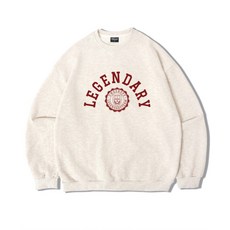 언더오프 어센틱 릴렉스드 레전더리 맨투맨 스웨트 오트밀 382780