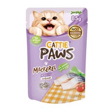 Cattie Paws 貓果凍餐包 鮪魚蟹肉口味 70g, 1個, 5號 鯖魚鮭魚 85g