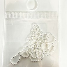 네일 볼체인 0.8mm x 50cm 골드/실버, 2개, 볼체인0.8x50cm-실버