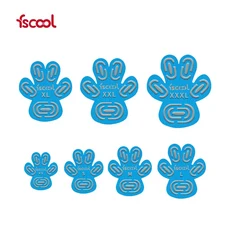 아마존 애완 동물 제품 방수 일회용 보이지 않는 미끄럼 방지 강아지 발 스티커 크로스 보더 핫, 12) Blue (a set of four) - XL