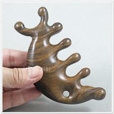摩邦比 按摩梳, 1個, 綠檀