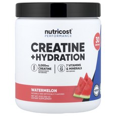 새해 건강을 선물하세요 Nutricost 운동 능력 크레아틴 + 수분 보충 수박 252g(9oz) 특별관리진행, Nutricost운동능력크레아틴수분보충수박252g9oz, 252g, 1개