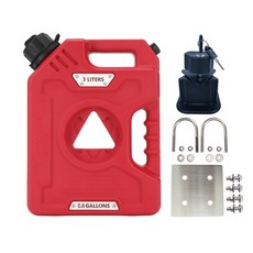 보조 휘발유통 바이크 스쿠터 등유통 오토바이, 1개, 3L 레드 304 스테인리스 스틸 플레이트