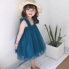嬰兒蓬蓬裙女寶寶紗裙吊帶裙公主裙生日禮服 週歲小洋裝 寶寶生日洋裝 夏季吊帶連身裙 嬰幼兒裝寶寶洋裝蓬蓬裙