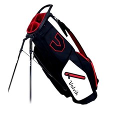 韓國Volvik Performance 高爾夫性能腳架款球桿袋，輕量耐用，多功能收納, 黑色, 1個
