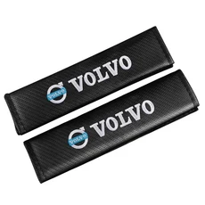 자동차 스타일링 벨트 커버 가죽 어깨 스트랩 보호 패드 볼보 호환 Rdesign Polestar AWD V50 S60 XC60 S40, 01 2Pcs-Volvo 호환