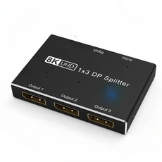 포트 8K X3 DP 스플리터 SST 허브 멀티 및 미러 모드