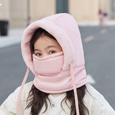 우주아이 아동용 퍼패딩 후드워머 방한모자